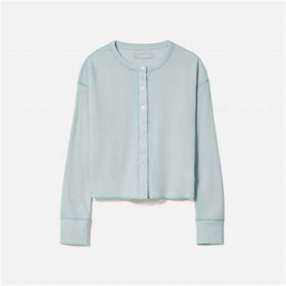 Everlane The Organic Cotton Waffle Cardigan